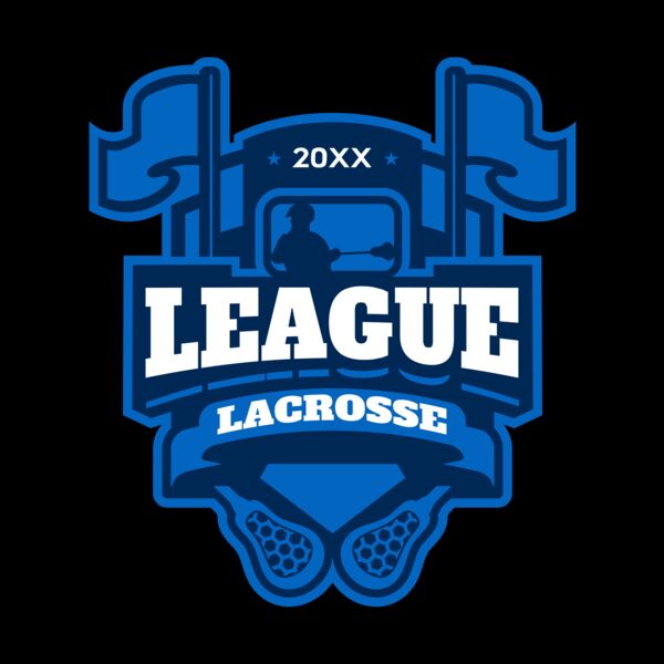 League Lacrosse Logo Template Thumbnail